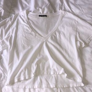 white brandy crop top